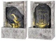 Fontana da giardino Viso 13,5 x 28 x 40 cm Buddha Poliresina