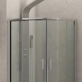 Box doccia basso 90x90cm semicircolare altezza 170cm | K400 - KAMALU