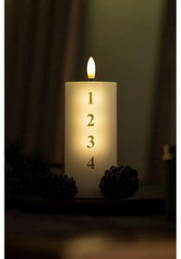 Candela a LED con alimentazione a batteria (altezza totale 15 cm) Sille Advent – Sirius