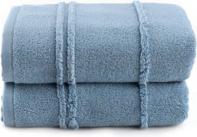 Set di asciugamani tipo terry blu 2 pz 50x90 cm Arden – Foutastic