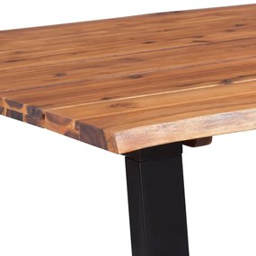 Tavolo da pranzo 170x90x75 cm in legno massello acacia