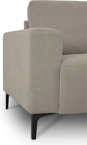 Divano angolare marrone chiaro (con penisola a destra/a L) con rivestimento in ciniglia Fabian – Scandic