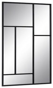 Specchio da parete Nero Cristallo Ferro Verticale 60 x 2 x 90 cm