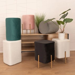 Puff Roys Velluto - Beige