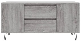 Tavolino salotto grigio sonoma 102x44,5x50 cm legno multistrato