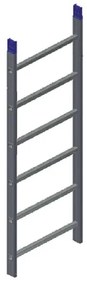 Alzata per scala 6 gradini in alluminio