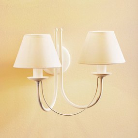 Domiluce Applique Bona, 2 luci, bianco