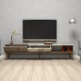 Mobile TV colore naturale in marmo 180x40 cm Milan - Kalune Design
