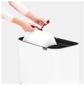 Cestino per la spazzatura in acciaio bianco per raccolta differenziata/touch 34 l Bo Touch Bin – Brabantia