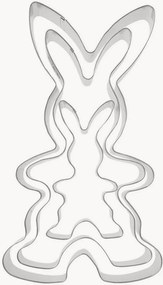 Set di 3 tagliabiscotti coniglietti