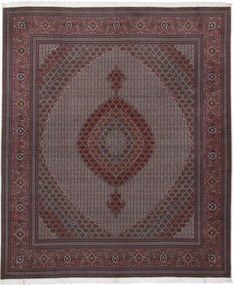 Tabriz Tappeto 360x300 Rosa (Iran) Annodato A Mano