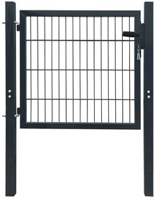 Cancello Per Recinzione İn Acciaio Antracite 105x150 Cm /