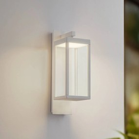 Applique da esterni a LED Ferdinand Lucande, Bianco / Opale, Alluminio, Moderno, Applique LED da esterni