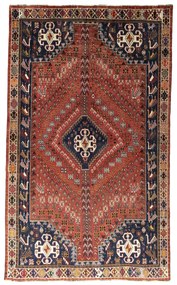 Shiraz Tappeto persiano 160x260 Rosso (Iran) Annodato A Mano