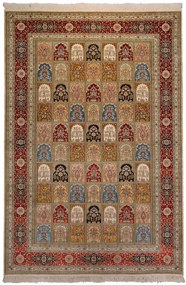 Hereke Tappeto 280 x 190 Beige (Cina) Annodato A Mano