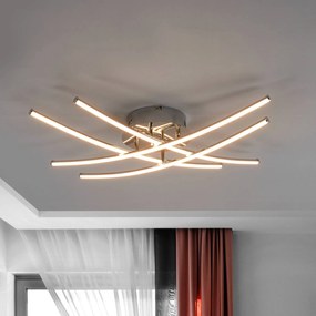 Plafoniera a LED Yael Lindby, Cromo / Argento, Cucina, Metallo, Moderno, Plafoniera LED