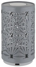 Globo 21018G - Lampada da tavolo LED RGB AMIYAH LED/1W/5V 500 mAh grigia