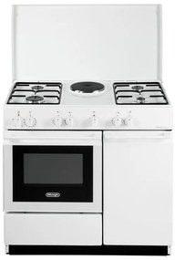 Cucina a gas con forno DE'LONGHI SEW 8541 N EDM bianca L 86 x P 50 cm