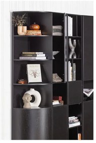 Libreria modulare in legno di pino nero 40x210 cm Finca - WOOOD