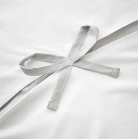 Set copripiumino e federa bianco e grigio per letto matrimoniale e per letto esteso 230x220 cm Milo Bow – Catherine Lansfield