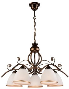 Lampadario a sospensione con catena RETRO II 5xE27/60W/230V