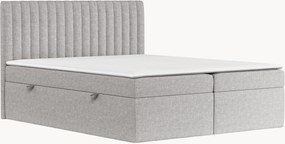 Letto boxspring con contenitore fatto a mano Spencer, H2