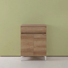 Base a terra Revital, due ante e un cassetto, L60 XH83,5 cm, rovere