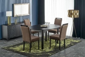 Tavolo allungabile Ringo in nero - L102-142xL102xH76 cm