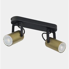 Faretto REDO 2xGU10/10W/230V oro/nero