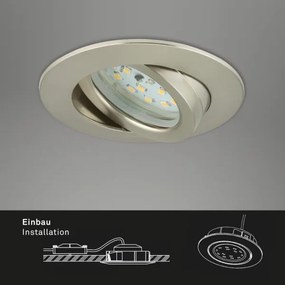Briloner 7296-012 - Lampada da incasso LED dimmerabile/6,5W/230V IP23 cromo