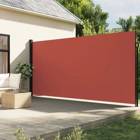 Tenda Da Sole Laterale Retrattile Terracotta 200x600 Cm /