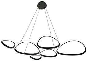 Lampadario LED sospeso su cavo PETRA LED/58W/230V 4000K nero