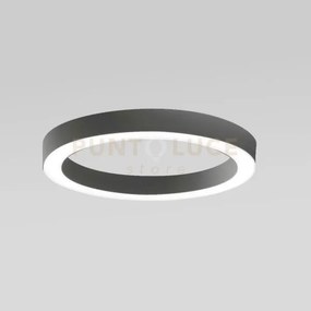Flor p/g -  plafoniera colore nero a led 3000k 4100lm 60w dimmerabi...
