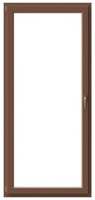 Portafinestra in PVC rovere dorato L 80 x H 220 cm, 1 anta apertura a sinistra