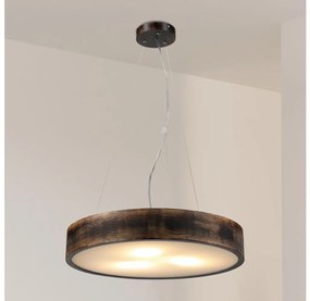 Brilagi - Lampadario LED su cavo CARVALHO SMOKEY 3xE27/60W/230V rovere Ø 47,5 cm