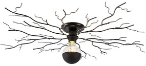 Lampada da soffitto Art Déco nera 80 cm - Ramuri