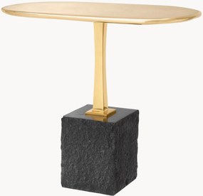 Tavolino ovale con base in granito Kayan