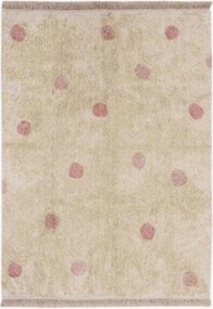 Tappeto per bambini fatto a mano e lavabile Hippy Dots