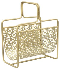 Portariviste in metallo color oro Trivola Glam - Mauro Ferretti