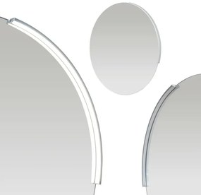 Specchio bagno rotondo con luce a led integrata da 60cm