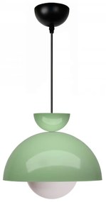 Lampadario verde con paralume in metallo ø 25 cm Arta – Opviq lights