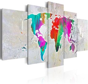 Quadro Colourful Planet  Colore colorful, Dimensioni e Misure 200x100