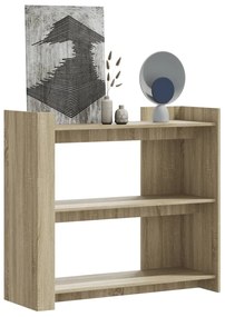 Tavolo Consolle Rovere Sonoma 100x35x90 Cm İn Legno Multistrato /