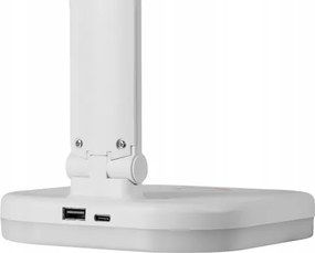 Lampada da tavolo LED RGBW dimmerabile con ricarica wireless LED/7W/5V USB bianca