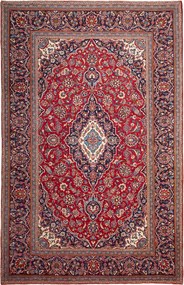 Kashan Tappeto 320 x 200 Rosso (Iran) Annodato A Mano