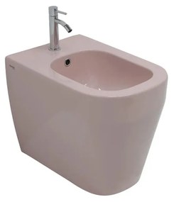 Bidet filomuro TUTTOEVO OLYMPIA CERAMICA L 36 x H 42 x P 53 cm Rosa lucido