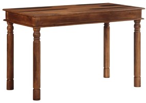 Tavolo Da Pranzo 120x60x77 Cm İn Legno Massello Di Acacia /