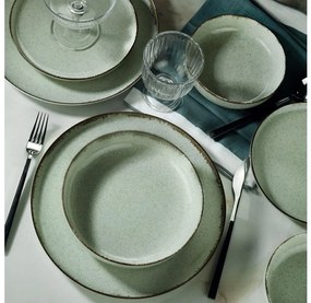 Set da tavola 18 pezzi verde/porcellana