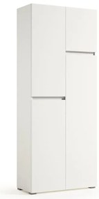 Mobile lavanderia Laundry 4 ante in truciolare bianco P 37 x L 80 x H 195 cm