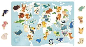 Planisfero magnetico - Animali - 40 pz